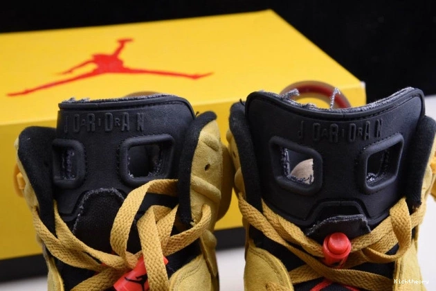 Kick Theory SCOTT 6 JORDAN X TRAVIS AIR CN1084-300 YELLOW 0806